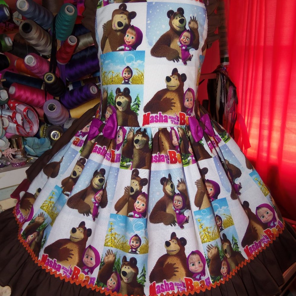 Masha and Bear Girl Dress Size 4t NEW